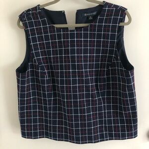 Brooks Brothers fully lined sleeveless top.